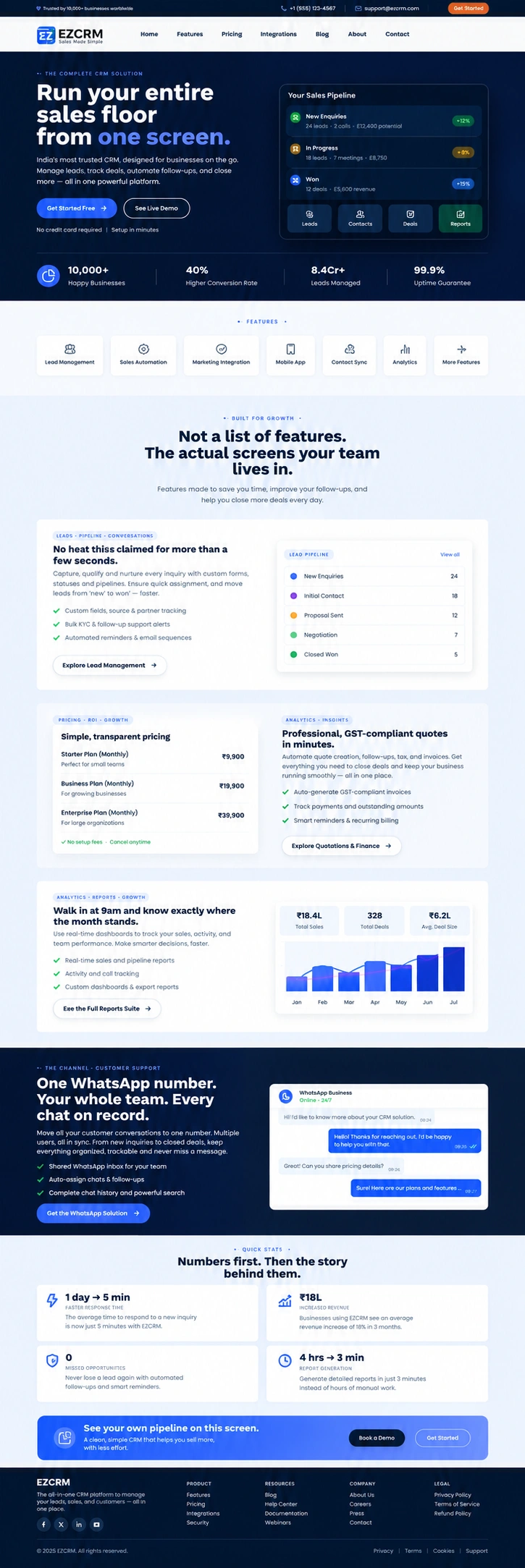 EZCRM Website