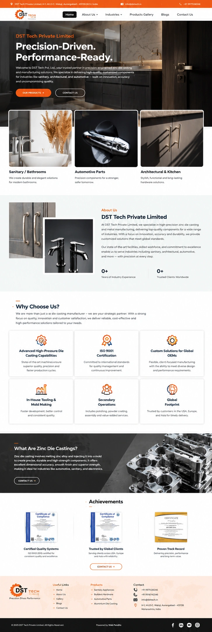DST Industries Website
